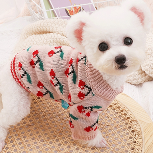 하얀마트, 강아지 샵, 반려동물, 반려견, 냥이, 핑크 체리 도트 강아지옷